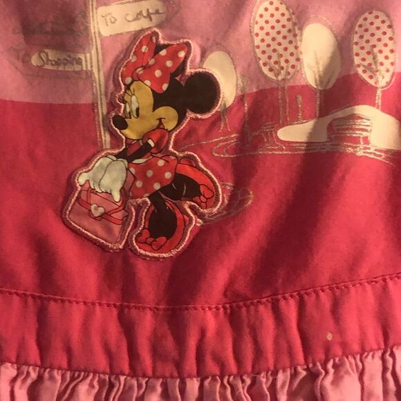 Disney Collection Minnie Mouse striped pink dress. Size 3. - Picture 2 of 4